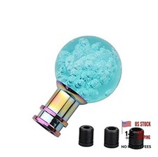 Gear Shift Knob Round Ball Shift Knob Crystal Transparent Bubble Gear Blue
