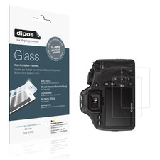2x protective film for Canon EOS 550D flexible glass protection 9H dipos