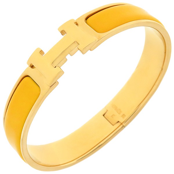 Hermes Bracelet Click H PM GP Yellow H Bracelet