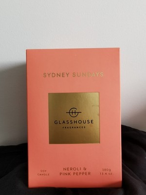 Sydney Sundays Neroli & Pink Pepper 380g Soy Candle Glasshouse