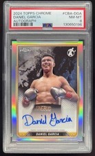 2024 Topps Chrome Chrome Autograph #CBA-DGA Daniel Garcia Auto PSA 8