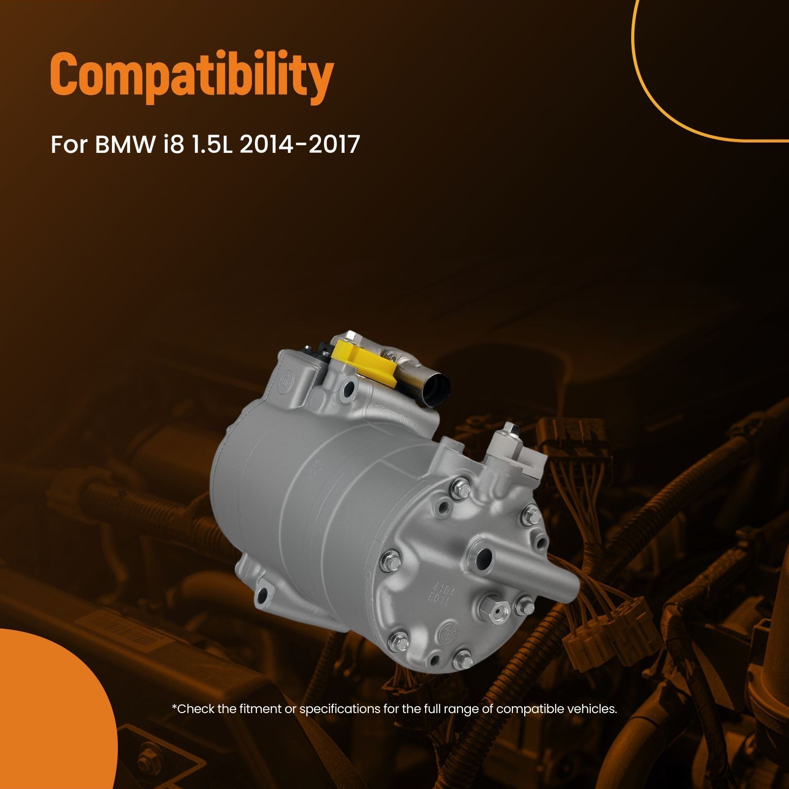 BMW i8 2014-2017 Front Compressor with bracket