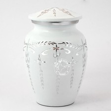 Aluminium Cremation Urn Human Ashes Adult - Handcrafted Funeral 