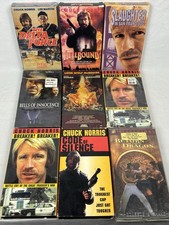 Chuck Norris VHS Lot 9 Tapes Untested VTG Action Martial Arts