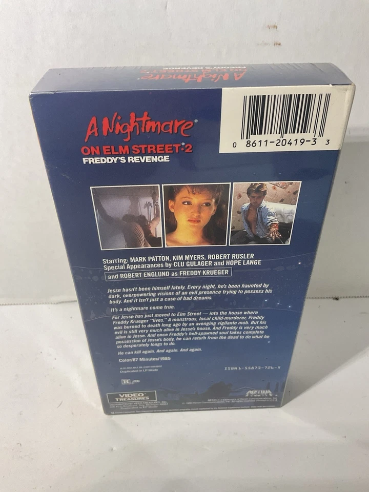 A Nightmare on Elm Street ST 2 VHS Tape Factory Sealed - New SUPER MINT - 1990 - Image 2 of 4