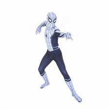 Costume cosplay tuta ritorno a casa bianca Spider-Man Halloween Zentai