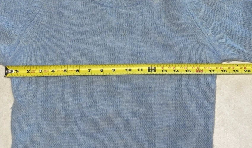 Suéter Pullover Shetlander Crazy Horse Azul Lana Cuello Redondo XS Pequeño De Colección Foto 3 de 4