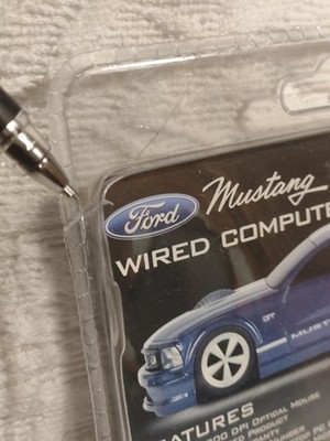 RARE Road Mice Blue FORD MUSTANG GT USB Wired Computer Mouse