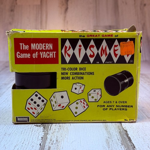 VTG 1964 Kismet Game by Lakeside Complete Dice Strategy + Luck Like Yahtzee
