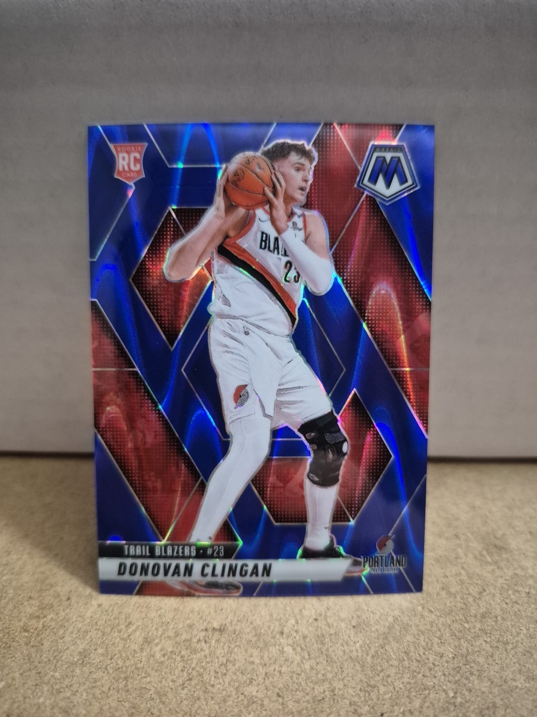 2024 Mosaic Donovan Clingan Blue Seismic Prizm /149 #246 Rookie RC