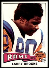 1975 Topps Larry Brooks Los Angeles Rams #231