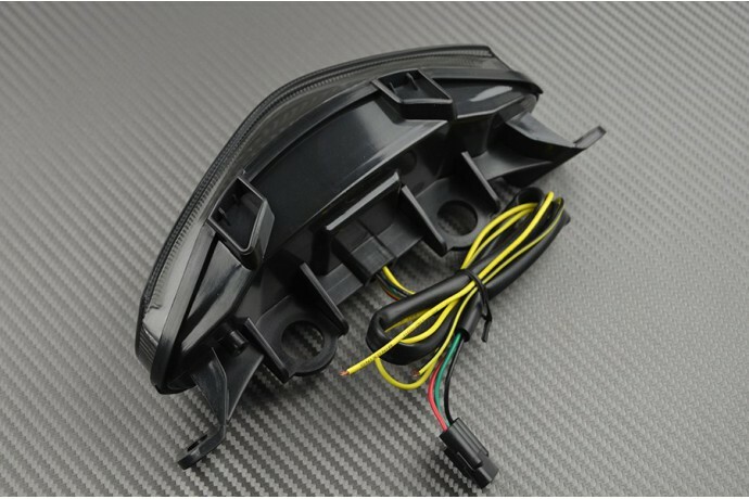 Feu stop LED clignotant teinté noir pour Kawasaki Versys 1000 2012-2014 LZT00A - 3