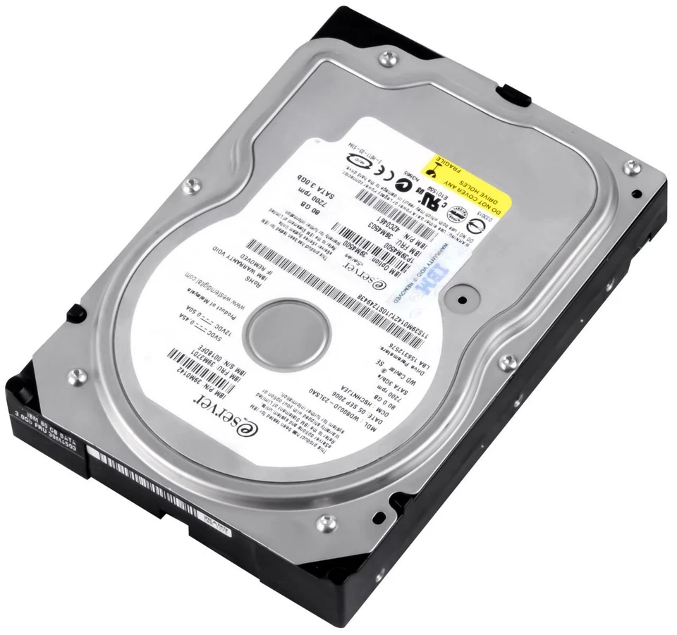 Hard Drive IBM 39M4503 42C0461 WD800JD 80GB 7200U/Min 8MB SATA II 3.5'' - Image 2 of 3