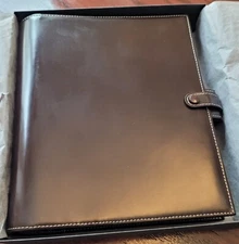Vintage Filofax A5, Soho, Real Patent Leather, Brown, New in Original Box!!
