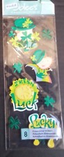 Jolee's St. Patrick's Day Dimensional Stickers Leprechauns Lucky Shamrocks