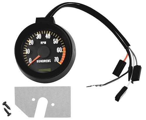 1967 Chevrolet Chevelle & El Camino Tachometer 6000 Redline - Black New Dii - Picture 1 of 1