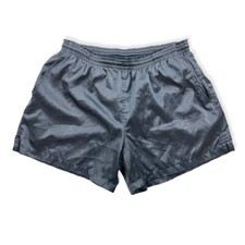 Nike Shorts 90s Size XL COTTON 42cm-61cm Vintage Trousers Training Black TS17
