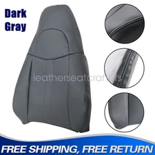 Driver/Passenger Top Seat Cover Dark Gray For 2003-2014 GMC Savana Chevy Express