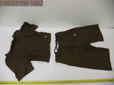 Unbranded Women's Short Sleeve Crop Top  High Waist Gym Yoga Set, Green, Small