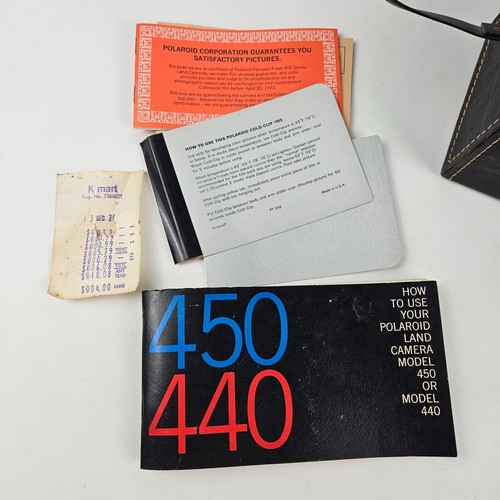 Polaroid 440 Automatic Land Camera with Case Manual, Self Timer and Filter Set - Picture 4 of 21
