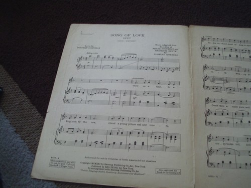 Vintage sheet music "blossom time" arr. voice, piano - Picture 2 of 2