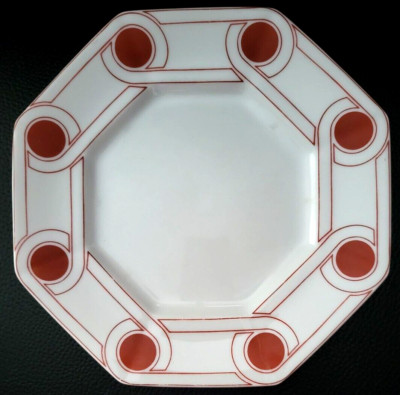SET OF 3 FITZ & FLOYD LE CONTINENTALE TERRA COTTA SALAD PLATES 7 3/4''