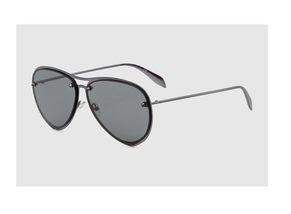Alexander McQueen AM0102S 003 Ruthenium Bronze Sunglasses Sonnenbrille  59mm