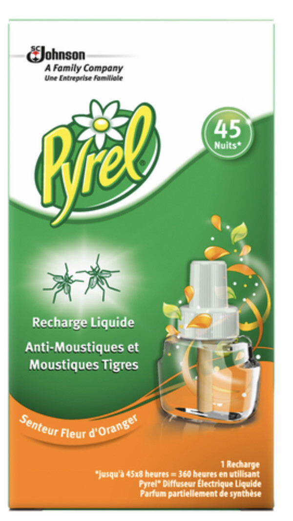Pyrel liquide anti-moustiques fleur d'oranger lot de 4 pour des nuits d'été paisibles