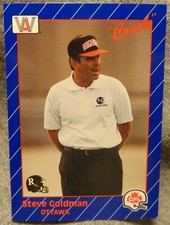 1991 AW Sports CFL Football Card - Coach Steve Goldman - Colorado State alumni