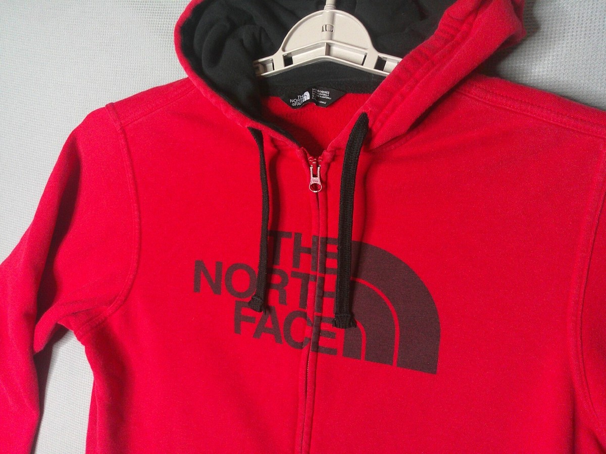 【THE NORTH FACE】M'S CORE HOODIE R5448 The North Face Hoody Mens Small Red Full Zip Sweatshirt Gorp