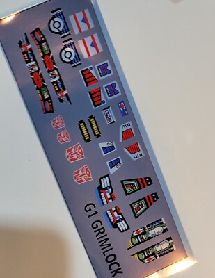 Transformers G1 Repro Stickers For G1 Grimlock