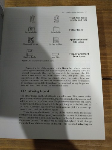 ¡Solo funciona en el libro Macintosh retro vintage de Microsoft! Apple 1991 raro genial - Imagen 4 de 4