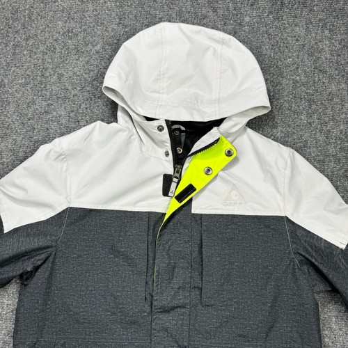 Gerry Parka Boys 8 Grey Hooded Waterproof Windproof Full Zip Jacket - Picture 18 of 24