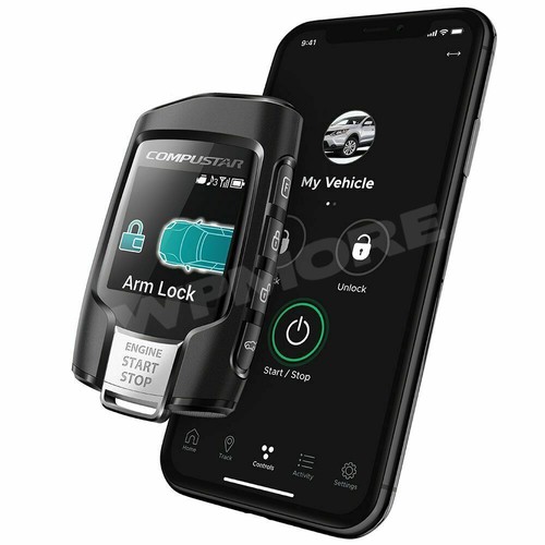 Compustar RFX-2WQ9-FM 2-Way 3000-FT LCD Q9 Remote + X1 LTE Drone Mobile 4G LTE - Picture 4 of 6