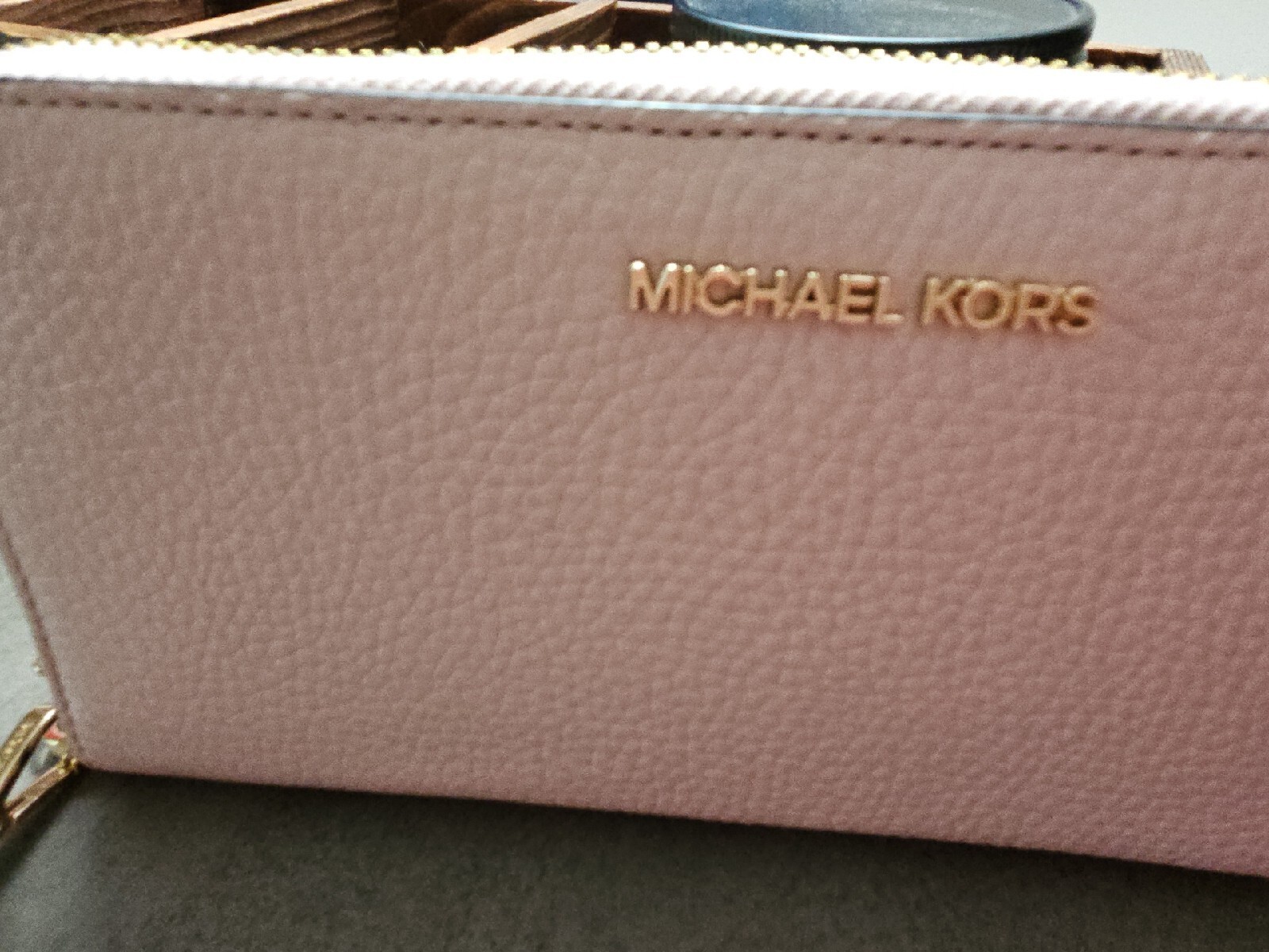 Michael Kors Leather Blush Pink Zip Around Wallet eBay
