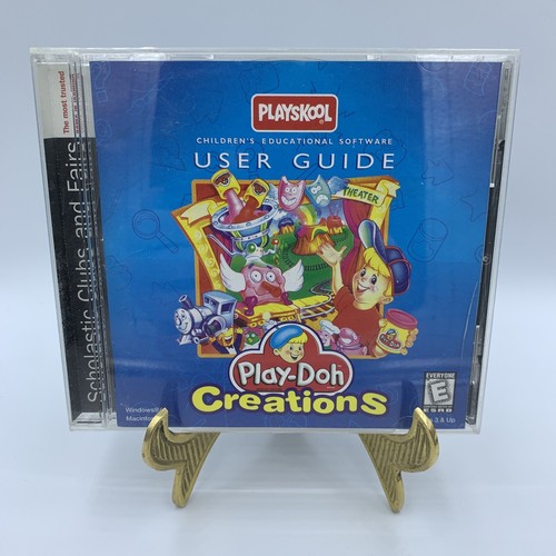 Vtg 1995 Playdoh Creations Playskool Hasbro Computer PC Game Mac CD