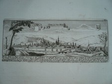 Schmalkalden, anno 1720, Kupferstich, Bodenehr Gabriel, gering gebr&auml;unt,