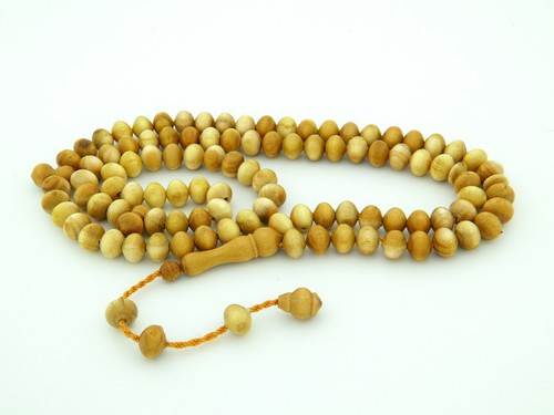 Natural Mulberry tree 99 beads Islamic Prayer Beads Misbaha Tesbih worry 216005 - Picture 7 of 10