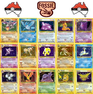 Pokemon Fossil Set Unlimited - WOTC Single Pokemon Cards - Select From List!  | eBay Australia