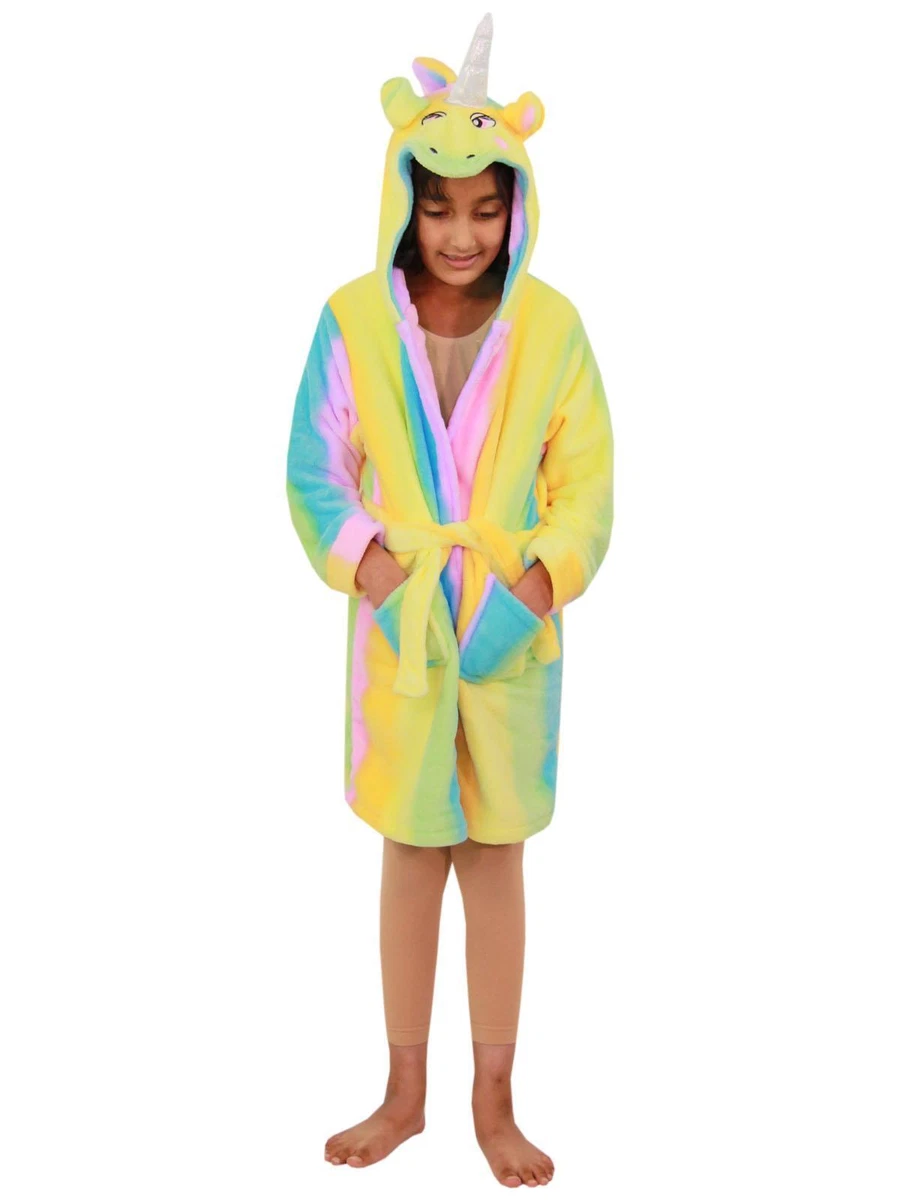 Kids unicorn 2025 dressing gown
