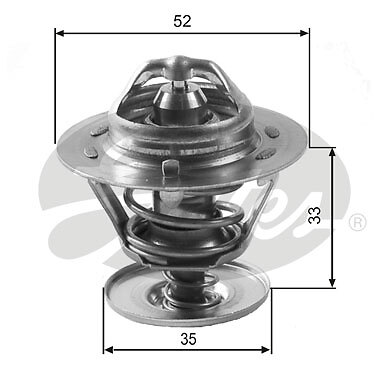 GATES TH12588G1 THERMOSTAT, COOLANT FOR FORD FORD AFRICA FORD AUSTRALIA LDV M