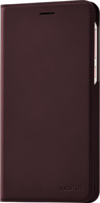 Nokia 6.1 - Flip Cover Tasche Etui Hülle CP-308, Iron Red