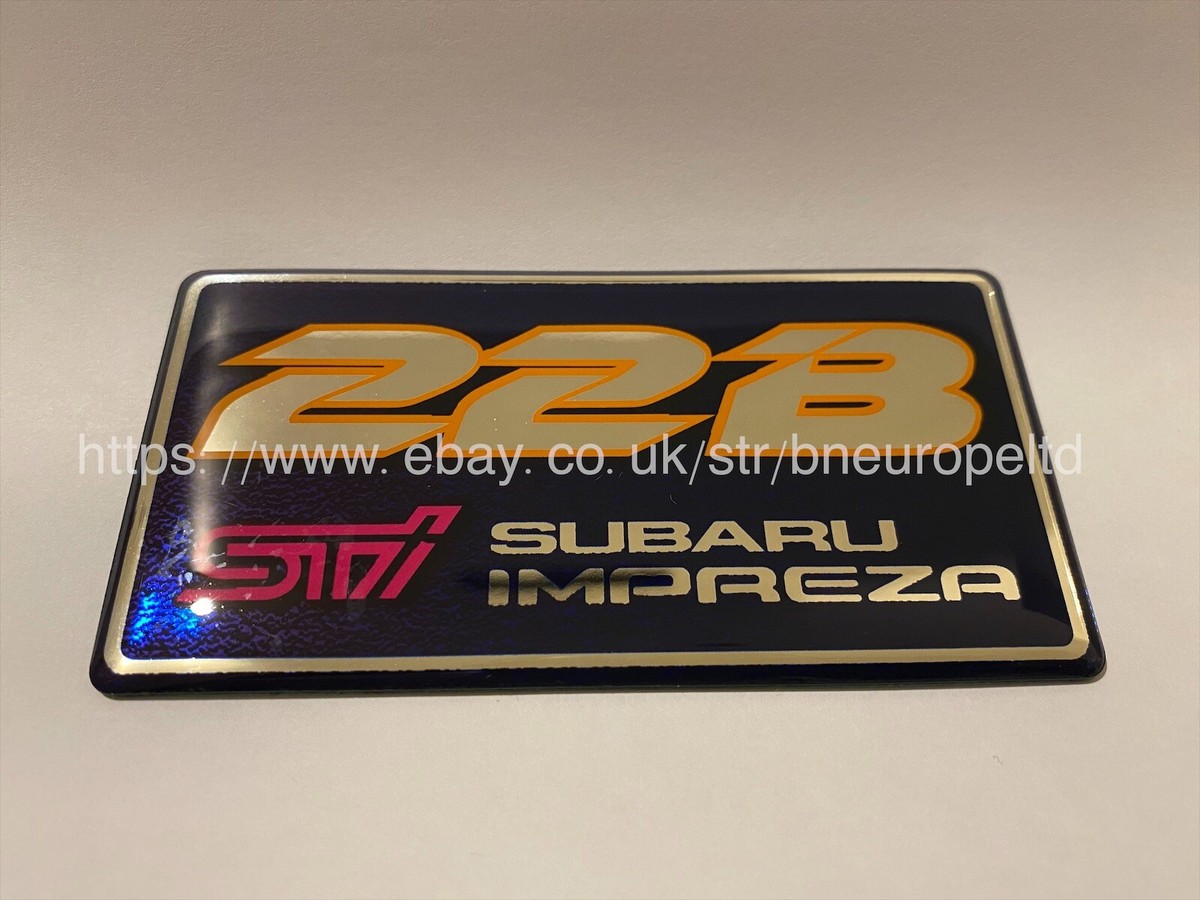 Genuine Subaru 22B Rear Trunk Badge Emblem For: Subaru