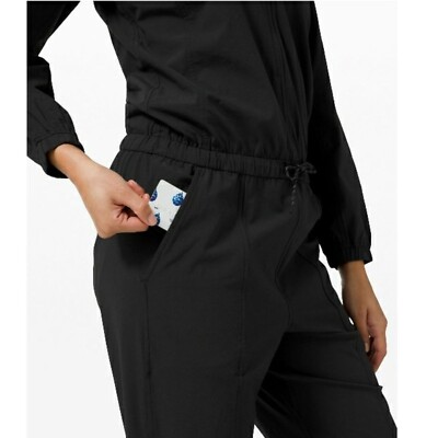Lululemon Size 2 Womens Dynamic Days Black Jumpsuit EUC long