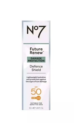 No7 Future Renew UV Defence Shield LSF 50 50ml Neu 100% Original UVP 24,99 