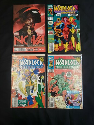 MARVEL COSMIC 4PC (FN+/VF) NOVA, WARLOCK, THANOS, MEPHISTO, BELIEVE 1993-2013