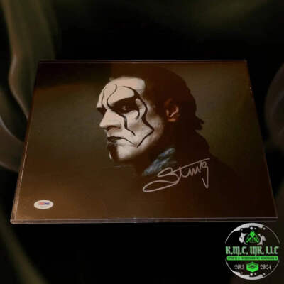 *WWE/WCW THE ICON STING SIGNED AUTOGRAPHED 11X14 PHOTO W/PSA* #STING262