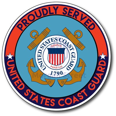 US Coast Guard Veteran Decal Sticker 4''