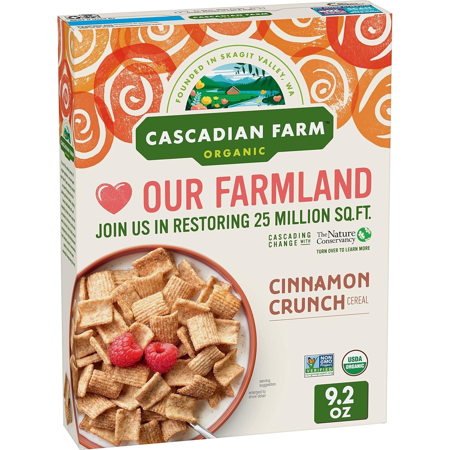 Cascadian Farm Organic Graham Crunch Cereal,(Select Flavor & Size)