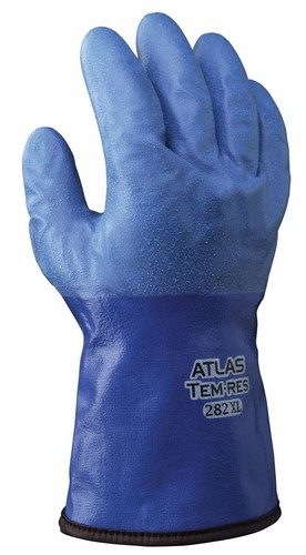 Guantes de trabajo Showa 282 TEMES azules impermeables transpirables aislados clima frío - Imagen 3 de 4